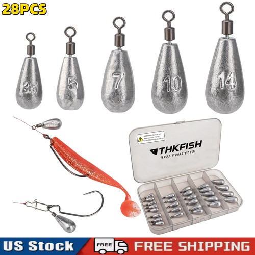 28pcs fishing sinkers drop - 28pcs,